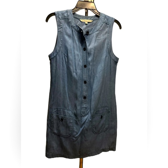 Trina Turk Shift Tank Dress Blue denim dress size 4 - Picture 3 of 8
